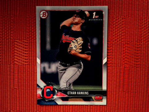 2018 Bowman Draft BD-48 Ethan Hankins - Cleveland Indians (Base)