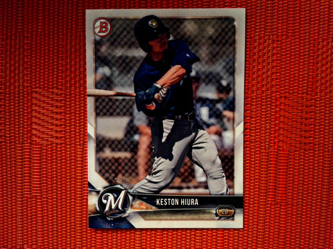 2018 Bowman Draft BD-49 Keston Hiura - Milwaukee Brewers (Base)