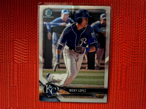 2018 Bowman Draft BD-54 Nicky Lopez - Kansas City Royals (Chrome)