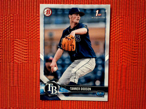 2018 Bowman Draft BD-78 Tanner Dodson - Tampa Bay Rays (Base)