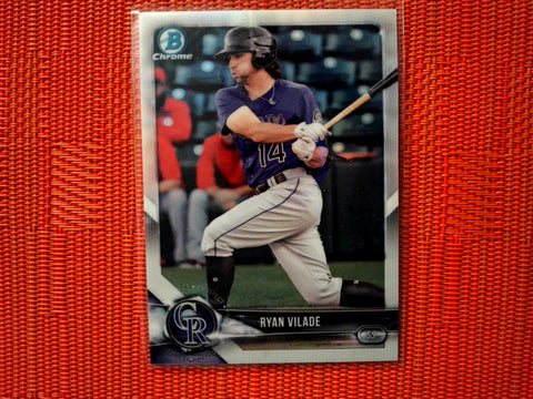2018 Bowman Draft BD-79 Ryan Vilade - Colorado Rockies (Chrome)