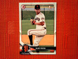 2018 Bowman Draft BD-80 Blake Rivera - San Francisco Giants (Base)