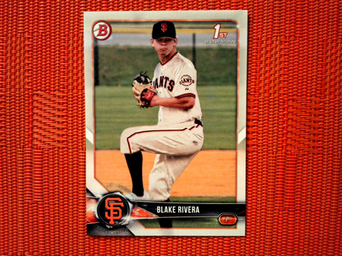 2018 Bowman Draft BD-80 Blake Rivera - San Francisco Giants (Base)