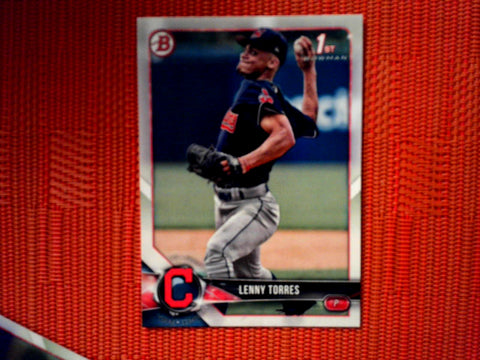 2018 Bowman Draft BD-8 Lenny Torres - Cleveland Indians (Base)