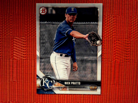 2018 Bowman Draft BD-98 Nick Pratto - Kansas City Royals (Base)