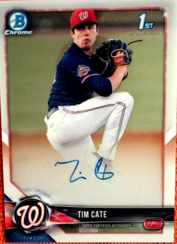 2019 Bowman Draft Autograph #CDA-TCA Tim Cate-1st Bowman Default Title