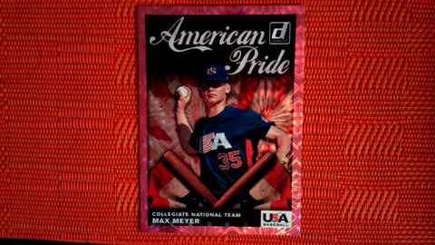 2019 Donruss American Pride Pink Firework Collegiate National Team #AP18 Max Meyer Default Title