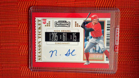 2019 Panini Chronicals Baseball Contenders Season Ticket Autograph 44/99 #21 Nick Senzel - Rookie Default Title