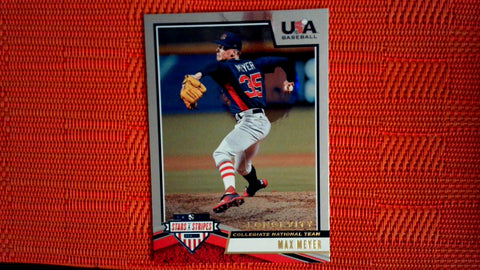 2019 Panini USA Baseball Stars & Stripes Longevisty Collegiate National Team #14 Max Meyer Default Title