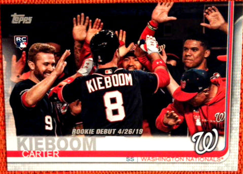 2019 Topps Update Rookie Debut #US208 Carter Kieboom Default Title