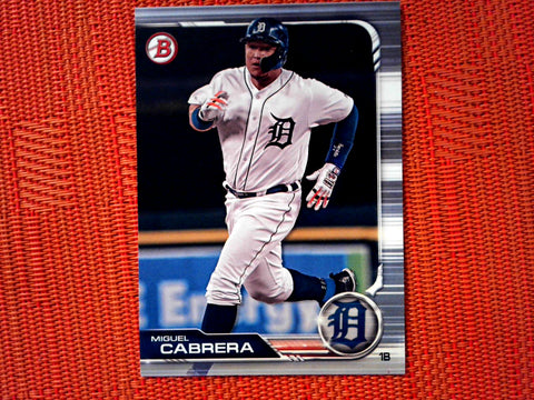 2019 Bowman 21 Miguel Cabrera - Detroit Tigers (Base)