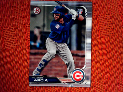 2019 Bowman 31 Francisco Arcia - Chicago Cubs RC (Base)