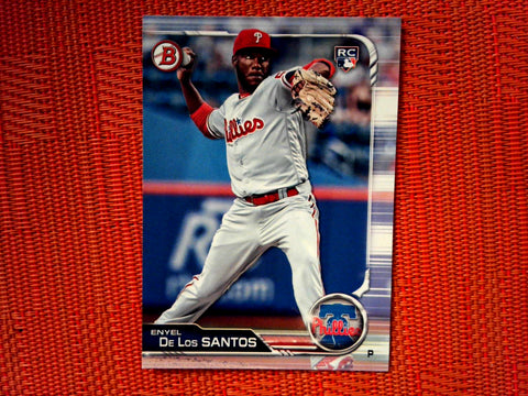 2019 Bowman 70 Enyel De Los Santos - Philadelphia Phillies RC (Base)