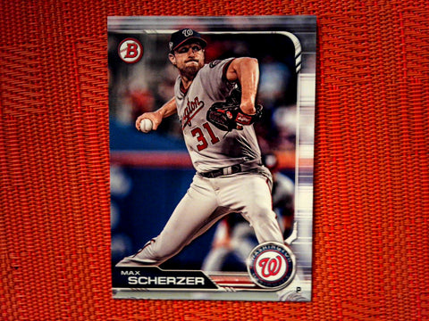 2019 Bowman 71 Max Scherzer - Washington Nationals (Base)