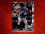 2019 Bowman #98 Brandon Lowe - Tampa Bay Rays RC (Base) 1st Bowman Card