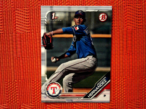 2019 Bowman BP-119 Jonathan Hernandez - Texas Rangers (Base)