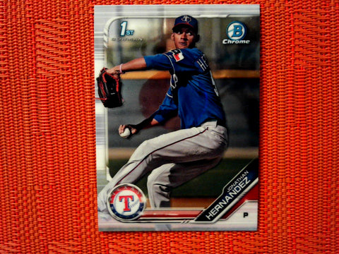 2019 Bowman BP-119 Jonathan Hernandez - Texas Rangers (Chrome)