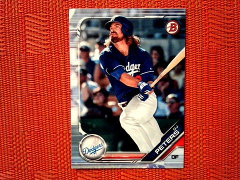 2019 Bowman BP-124 DJ Peters - Los Angeles Dodgers (Base)