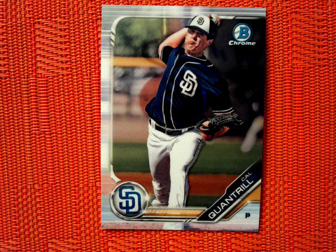 2019 Bowman BP-125 Cal Quantrill - San Diego Padres (Chrome)