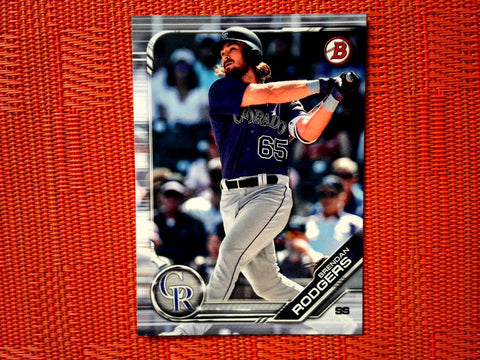 2019 Bowman BP-143 Brendan Rodgers - Colorado Rockies (Base)