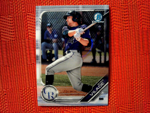 2019 Bowman BP-36 Ryan Vilade - Colorado Rockies (Chrome)
