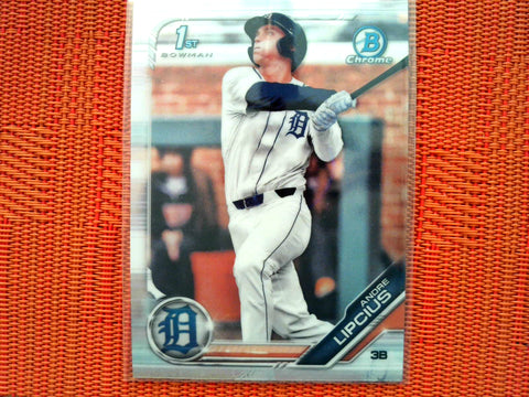 2019 Bowman Draft BD-108 Andre Lipcius - Detroit Tigers (Chrome)