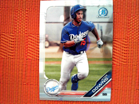 2019 Bowman Draft BD-114 Jeter Downs - Los Angeles Dodgers (Chrome)