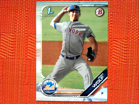 2019 Bowman Draft BD-119 Josh Wolf - New York Mets (Base)