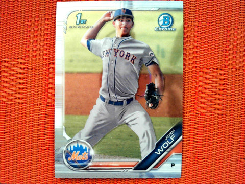 2019 Bowman Draft BD-119 Josh Wolf - New York Mets (Chrome)