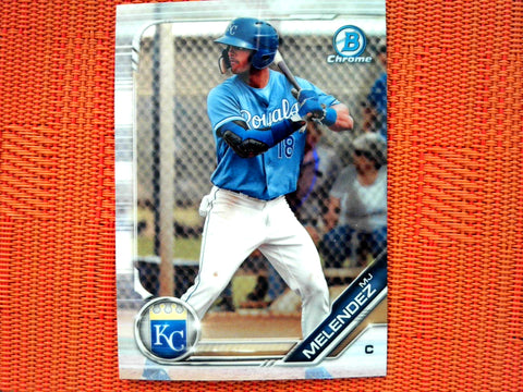 2019 Bowman Draft BD-122 MJ Melendez - Kansas City Royals (Chrome)