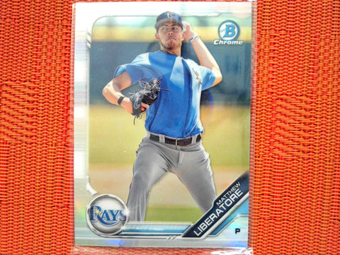 2019 Bowman Draft BD-127 Matthew Liberatore - Tampa Bay Rays (Refractor)