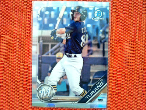 2019 Bowman Draft BD-130 Brice Turang - Milwaukee Brewers (Refractor)