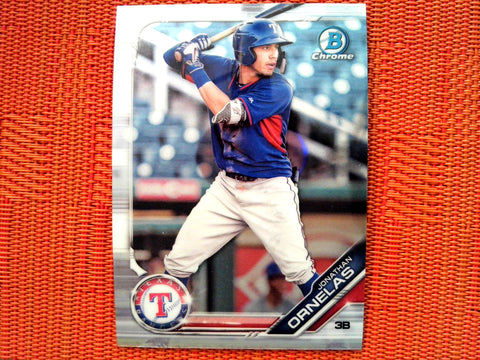 2019 Bowman Draft BD-136 Jonathan Ornelas - Texas Rangers (Chrome)