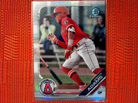 2019 Bowman Draft BD-158 Jordyn Adams - Los Angeles Angels (Refractor)