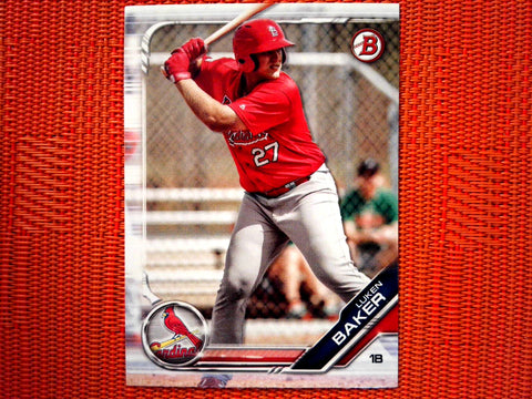 2019 Bowman Draft BD-173 Luken Baker - St. Louis Cardinals (Base)