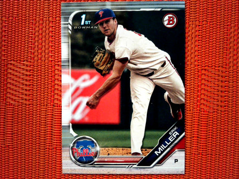 2019 Bowman Draft BD-191 Erik Miller - Philadelphia Phillies (Base)