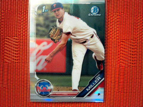 2019 Bowman Draft BD-191 Erik Miller - Philadelphia Phillies (Refractor)