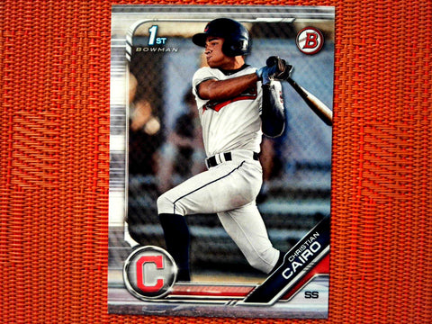 2019 Bowman Draft BD-195 Christian Cairo - Cleveland Indians (Base)