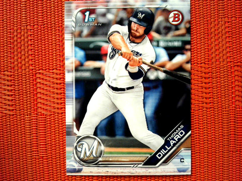 2019 Bowman Draft BD-32 Thomas Dillard - Milwaukee Brewers (Base)