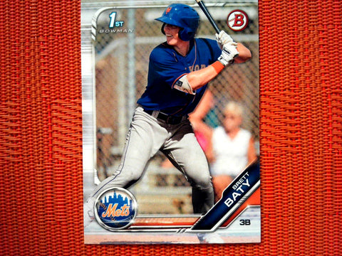 2019 Bowman Draft BD-39 Brett Baty - New York Mets (Base)