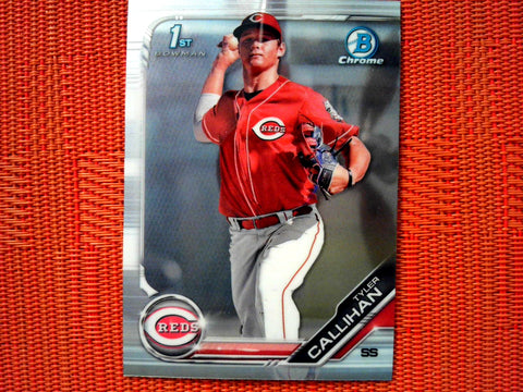 2019 Bowman Draft BD-47 Tyler Callihan - Cincinnati Reds (Chrome)