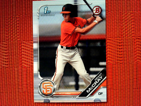 2019 Bowman Draft BD-4 Grant McCray - San Francisco Giants (Base)