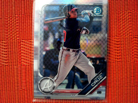 2019 Bowman Draft BD-52 Derian Cruz - Atlanta Braves (Refractor)