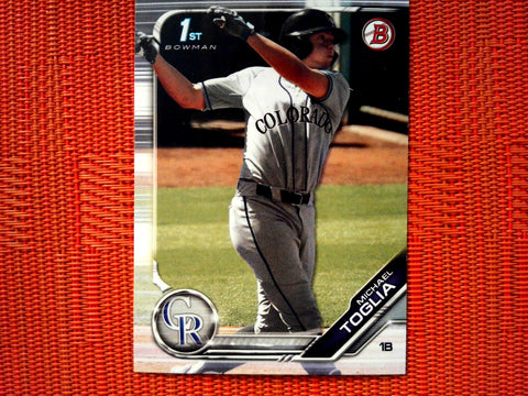 2019 Bowman Draft BD-64 Michael Toglia - Colorado Rockies (Base)