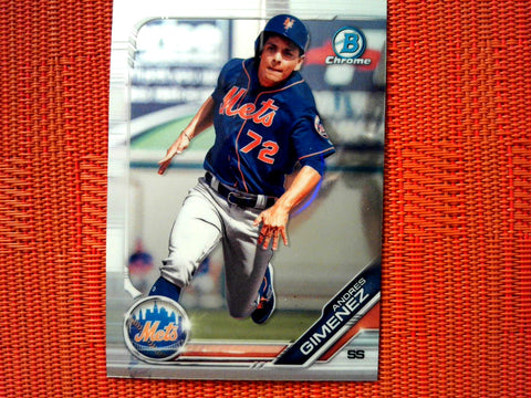 2019 Bowman Draft BD-8 Andres Gimenez - New York Mets (Chrome)