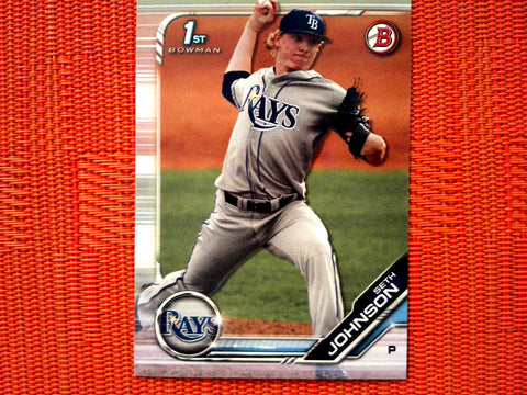 2019 Bowman Draft BD-90 Seth Johnson - Tampa Bay Rays (Base)