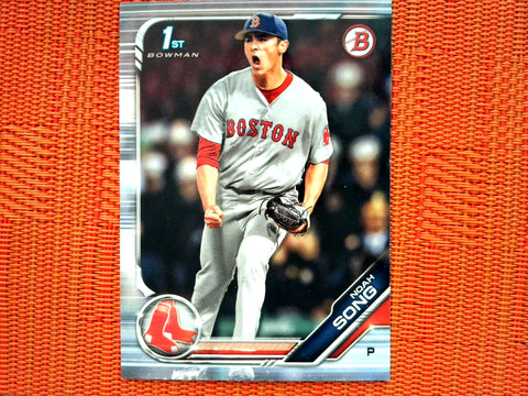 2019 Bowman Draft BD-99 Noah Song - Boston Red Sox (Base)