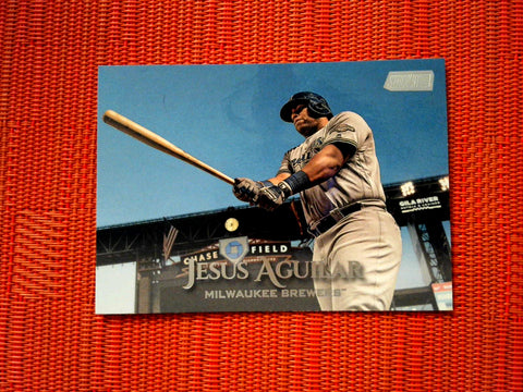 2019 Topps Stadium Club #160 Jesus Aguilar - Milwaukee Brewers (Base)