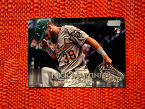 2019 Topps Stadium Club #191 Nick Martini - Oakland Athletics RC (Base)