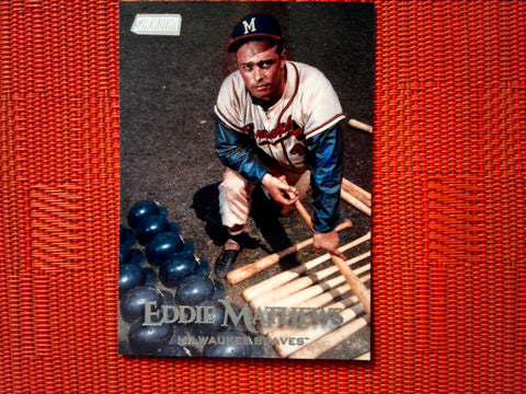 2019 Topps Stadium Club #90 Eddie Mathews - Milwaukee Braves (Base)